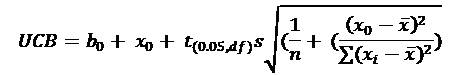 UCB Formula