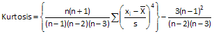 Excel Kurtosis EQ