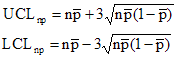 np control limit equations