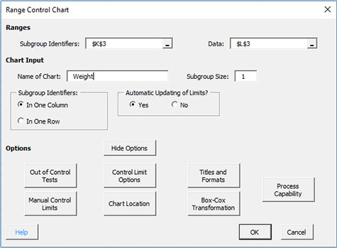 Show Options