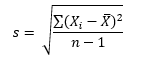 standard deviation