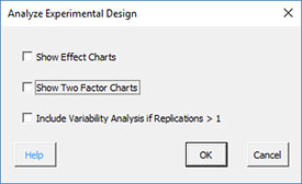 Analyze Experimental Design