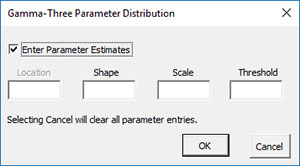Gamma Three Parameter Distribution