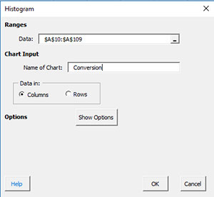 Basic Histogram Input
