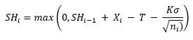 cusum sh equation