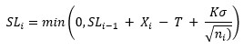 cusum sl equation
