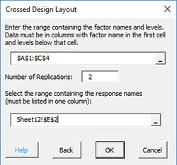 Crossed Design Data