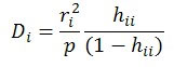 D equation