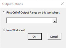 Output Options