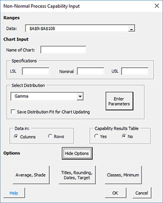 Show Options