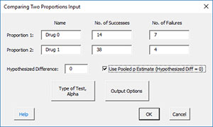 Two Proportions Input