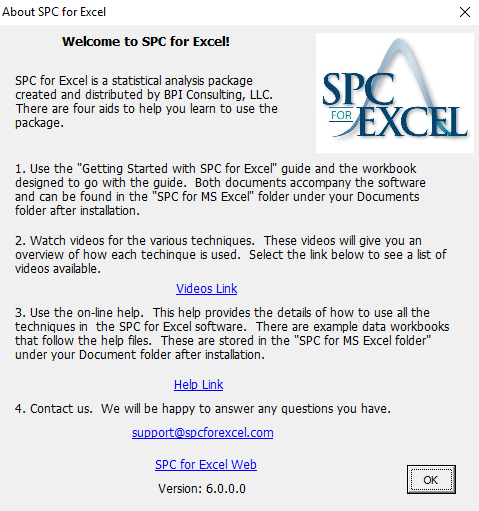 about spc for excel