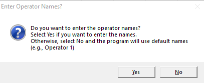 enter operator names