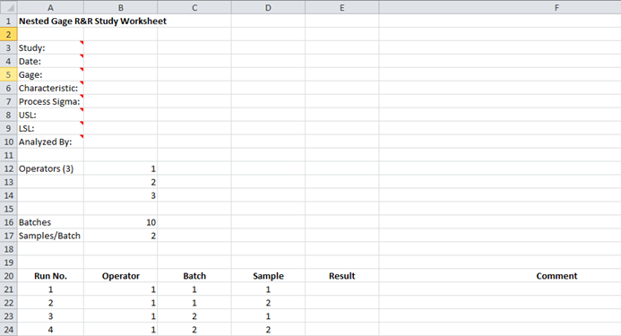 gage R&R nested blank worksheet