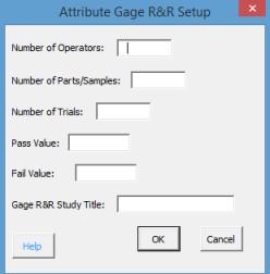 attribute gage input form