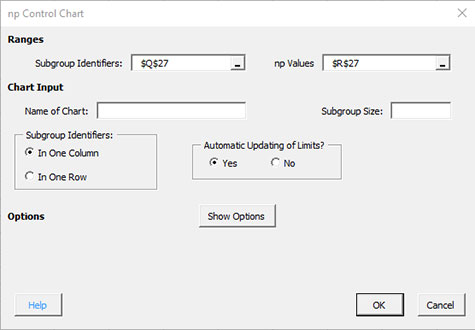 Np Chart In Excel