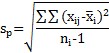 pooled standard deviation