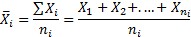 subgroup average equation