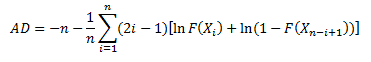 Anderson-Darling Statistic