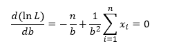 derivative of log likelihood