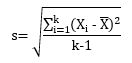 standard deviation equation