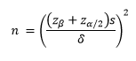 sample size equation