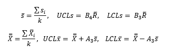xbar-s equations
