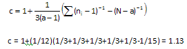 c calculation