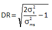 discrimination ratio