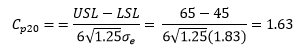 Cp20 calculation