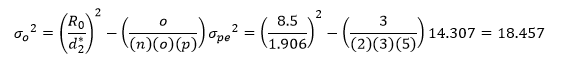 reproducibility variance completed calculation