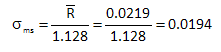 measurement system standard deviation