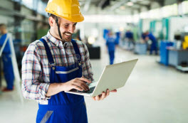 man with laptop