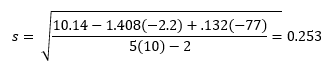 s calculation