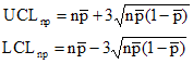 np Chart Equations