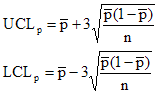 Np Chart Formula