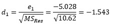d1-calculation