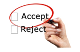 accept reject