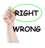 right or wrong figure