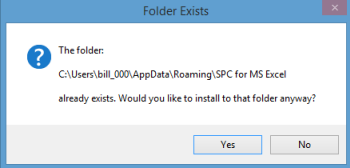 folder exists