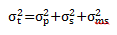 total variance calculation