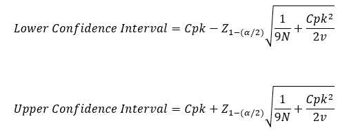 cpk confidence interval