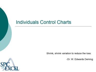 Individuals Control Chart Complete Teaching Guide individuals control chart complete teaching guide